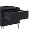 Manhattan Comfort DUMBO 2.0 Nightstand in Black NS002-BK - alternate 4
